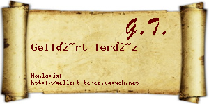 Gellért Teréz névjegykártya