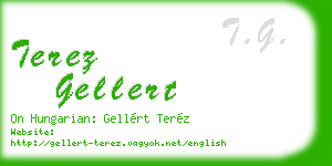 terez gellert business card
