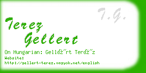 terez gellert business card